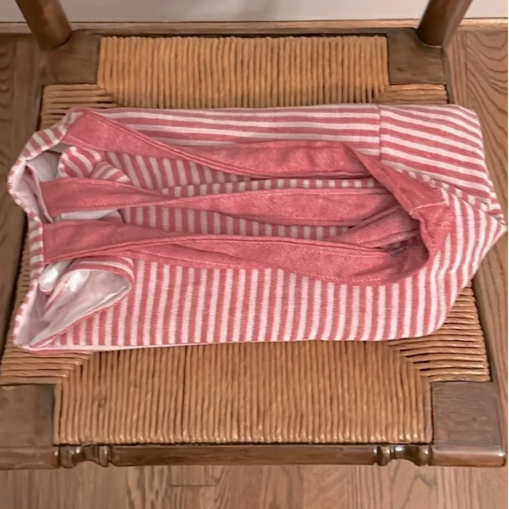 RLH Stripe Bag Red Natural Loom Weave Organic Cotton Travelin’ Light REwork NEW!